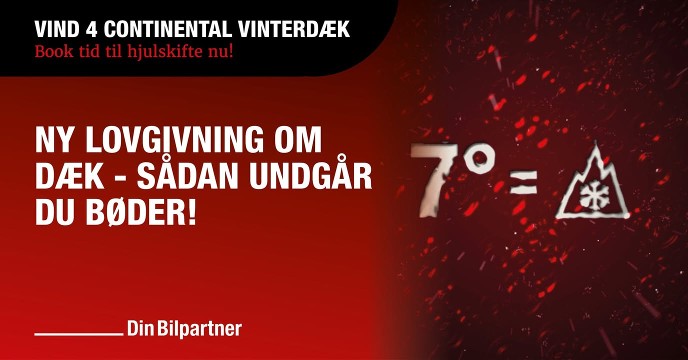 Mejdal Auto oplyser om ny lovgivning og tilbyder kvalitetsvinterdæk