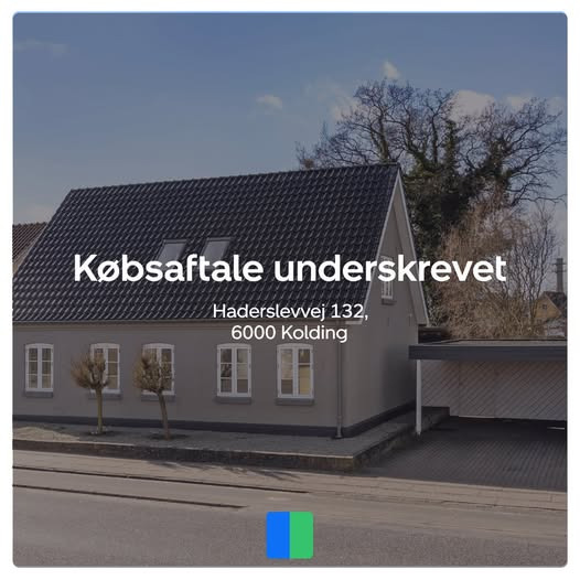 Nybolig Kolding underskriver købsaftale på Haderslevvej ejendom