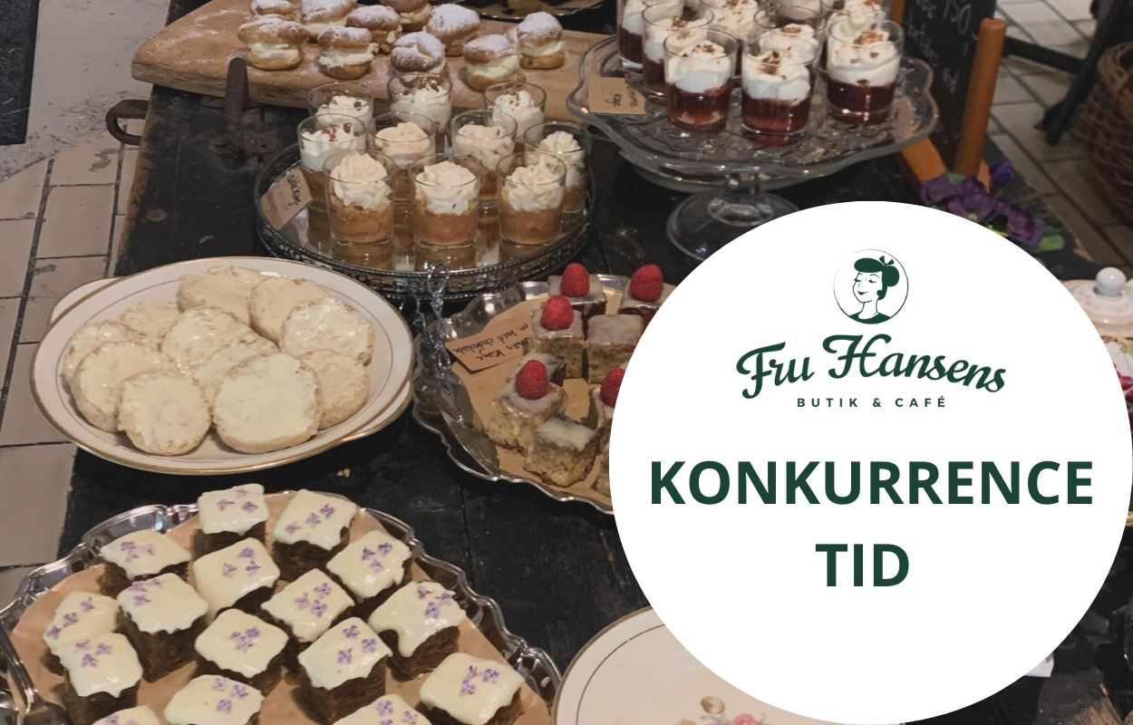 Konkurrence tid hos Fru Hansens: Vind ta' selv kage tapas ad libitum