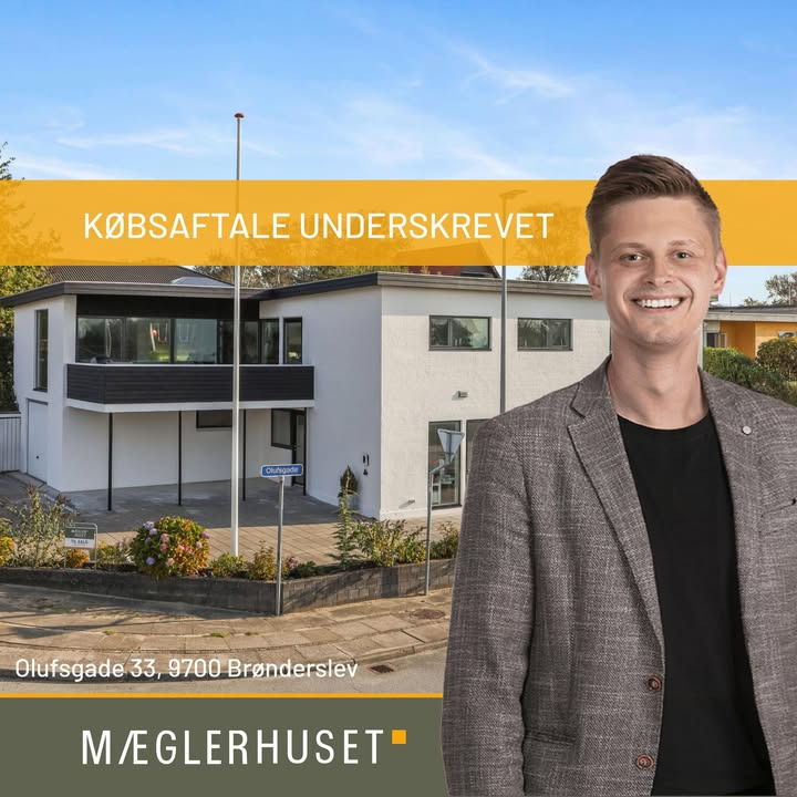 Mæglerhuset Brønderslev skriver under på ny købsaftale i Olufsgade 33