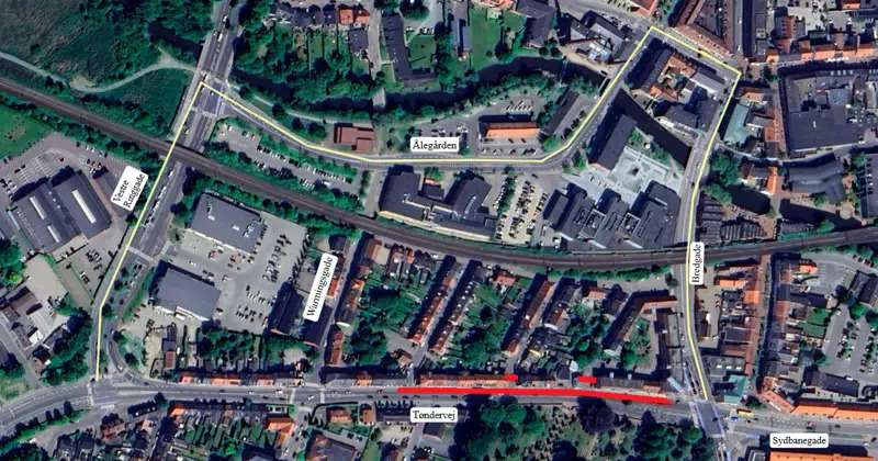 Trafikale ændringer i Kolding på grund af ny højspændingsledning fra 24. april