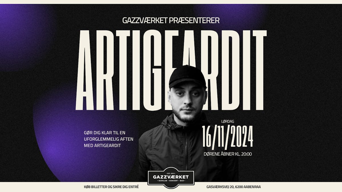 Artigeardit indtager Natklubben på Gazzværket