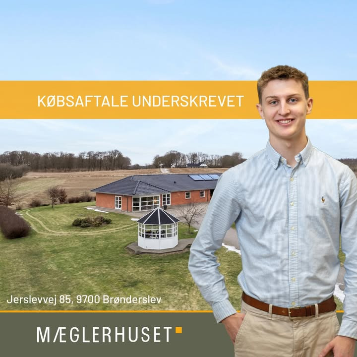 Mæglerhuset Brønderslev annoncerer salg af ejendom på Jerslevvej 85
