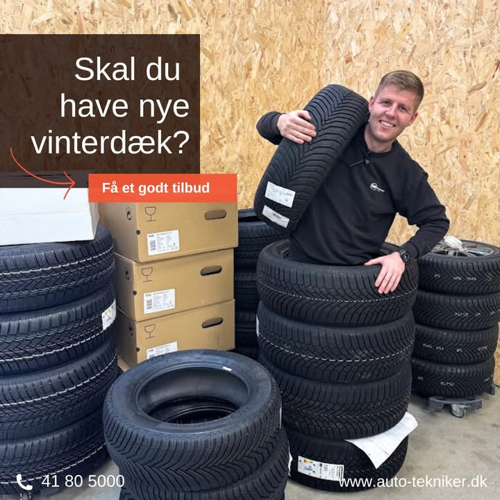 Autotekniker Kim Skytthe opfordrer til tidligt vinterdæk skift for øget sikkerhed