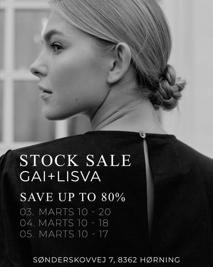 Op til 80% rabat på GAI+LISVA lagersalg i Hørning
