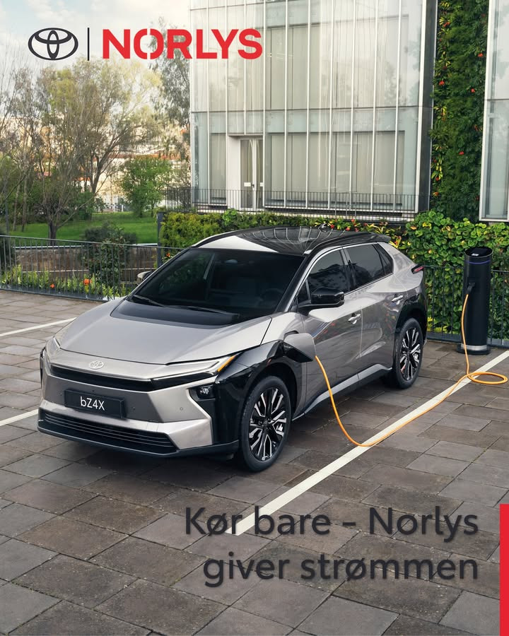 MTH Biler tilbyder 3 års gratis opladning med Norlys ved køb af Toyota elbil