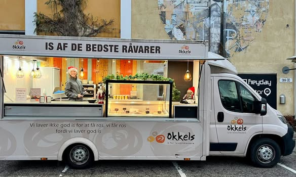 Okkels  tilbyder foodtruck med julegodter til arbejdspladser