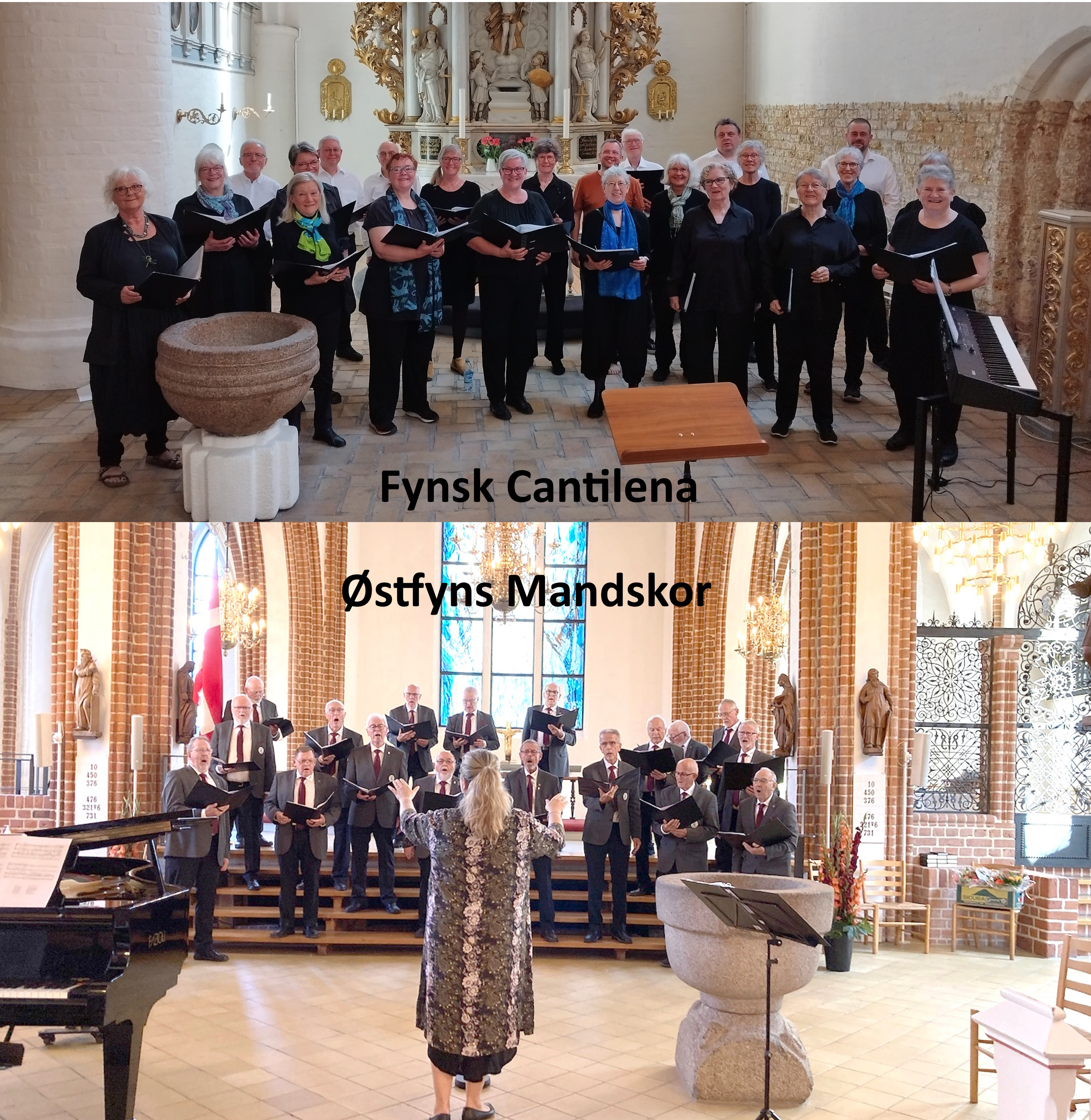 Hyggelig julekoncert med fynske kor i Fredens Kirke