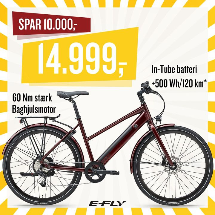 Spar 10.000 kr. på elcykel hos Horsens Cykler