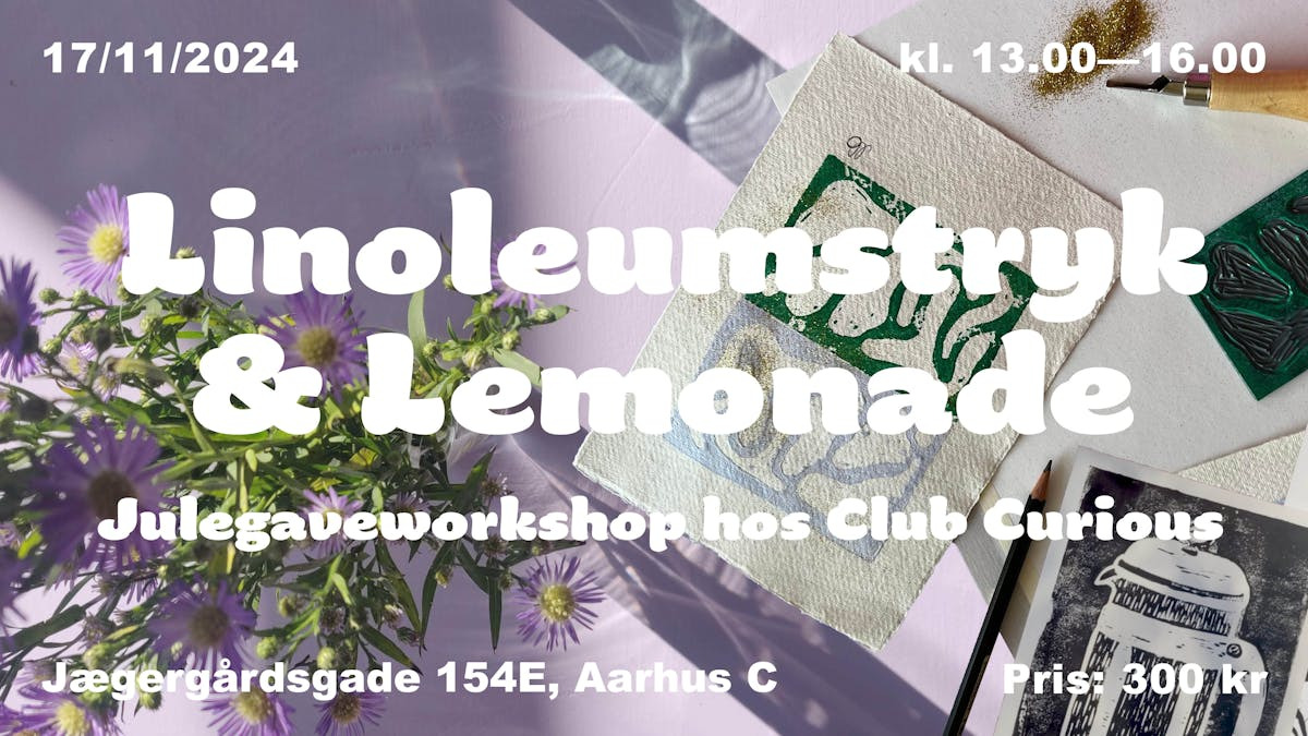 Kreative julegaver: Linoleumstryk og lemonade hos Club Curious