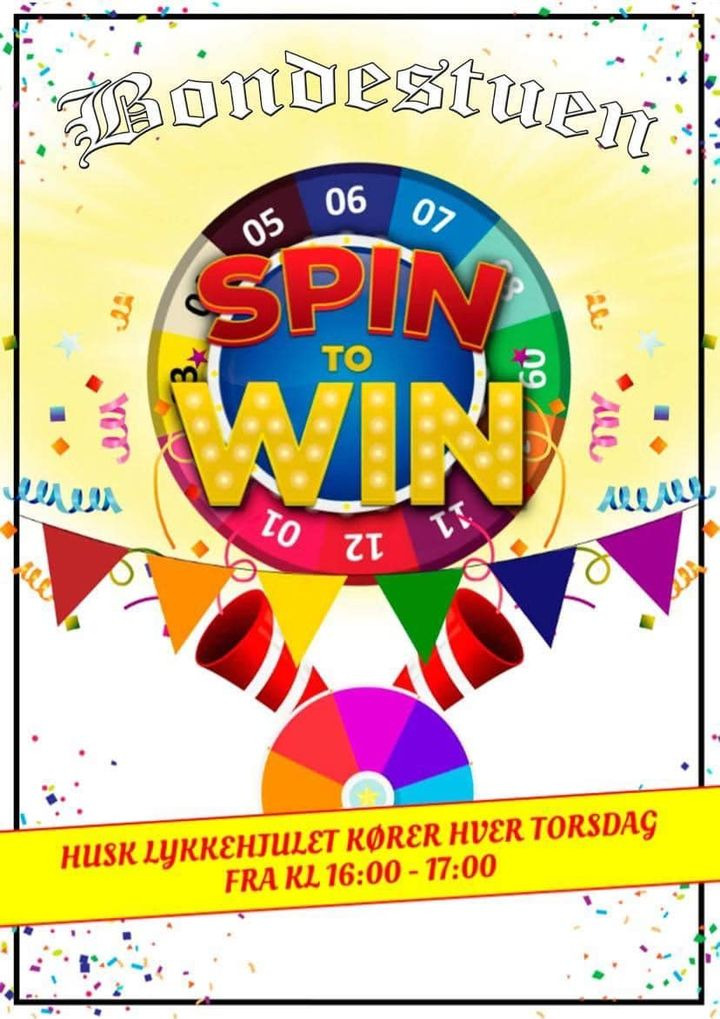 Snur lykkehjulet og vind billige øl hver torsdag hos Bondestuen!