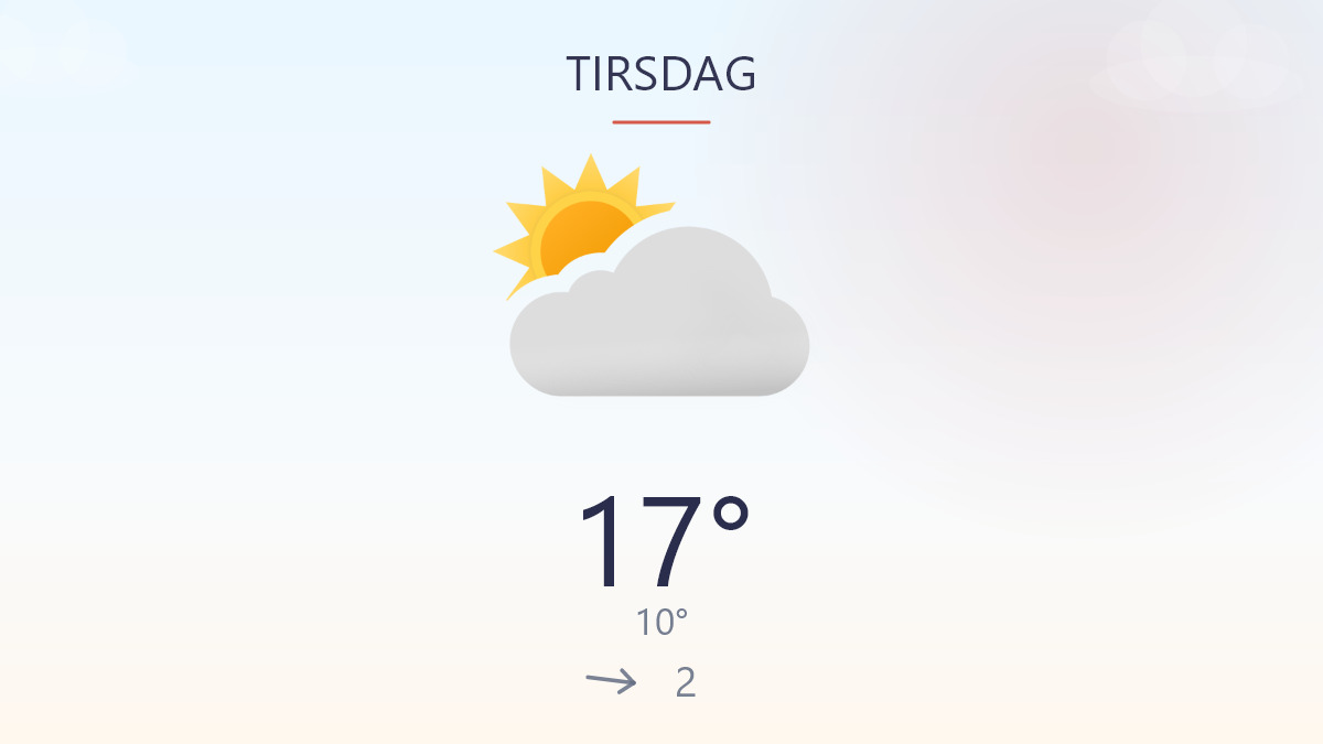 Solskin og rolig vind lokker ud