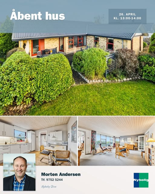 Nybolig Skive I/S inviterer til åbent hus i villa på Lindevænget 17