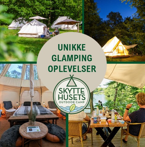 Glampingferie i naturens tegn hos Skyttehusets Camping