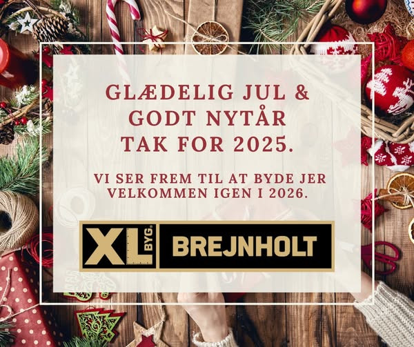 XL-Byg Brejnholt Randers takker for 2025 og ser frem til 2026