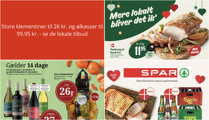 Store klementiner til 26 kr. og ølkasser til 99,95 kr. - se de lokale tilbud