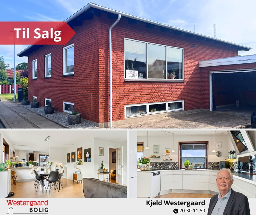 Westergaard Bolig tilbyder rummelig villa til salg i Brønderslev