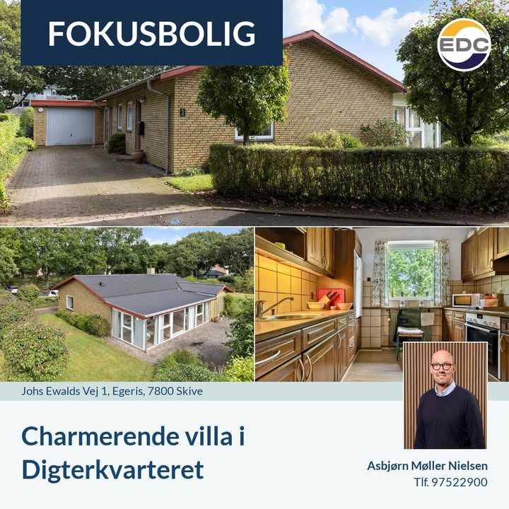 EDC Skive I/S præsenterer charmerende villa i Digterkvarteret