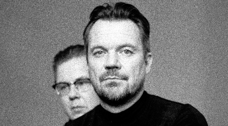 Peter Sommer og Palle Hjorth på scenen i Rønne