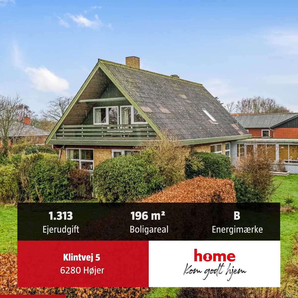 Home Tønder: Rummelig villa med 196 kvm boligareal til salg på Klintvej 5, Højer