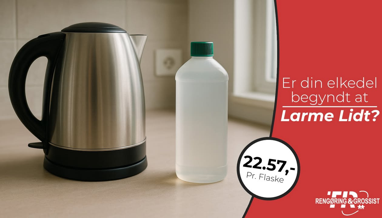 Thisted Rengøring & Grossist tilbyder effektiv afkalker til elkedler og kaffemaskiner
