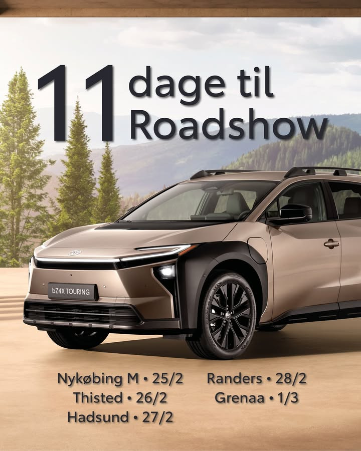 MTH Biler præsenterer Toyotas nye bZ4X Touring ved roadshow-event