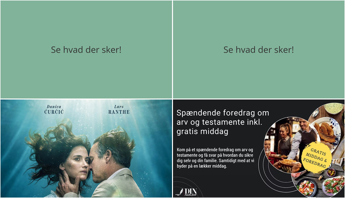 Oplev dramatisk kærlighedsfilm og få styr på arv og testamente i Hadsund denne uge