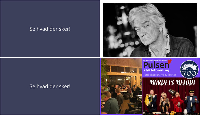 Oplev Lars Lilholt og en Kulturaften med teater og suppe i Spøttrup