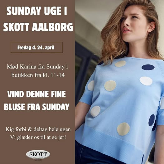 Skott Aalborg lancerer konkurrence om bluse fra Sunday