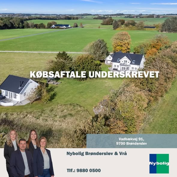 Nybolig Brønderslev & Vrå sikrer købsaftale på Vadbækvej 91