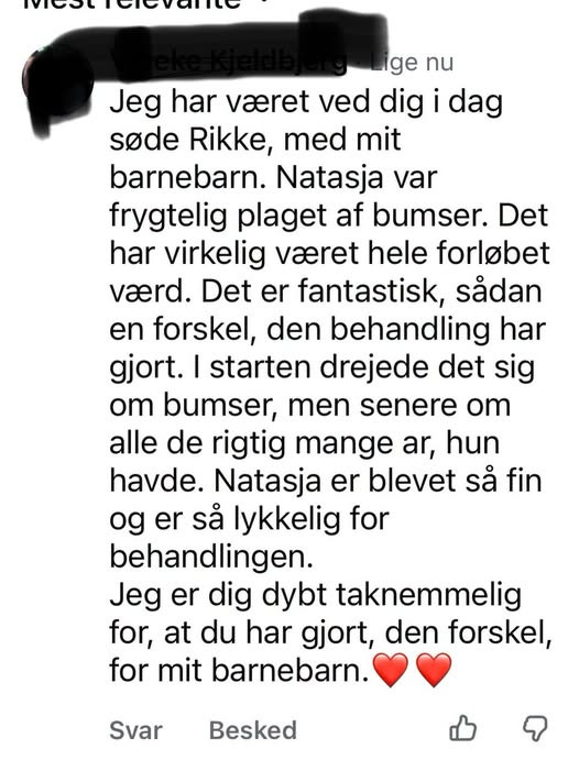 Hair & Skin Zone takker kunderne for tilliden og anbefalingerne