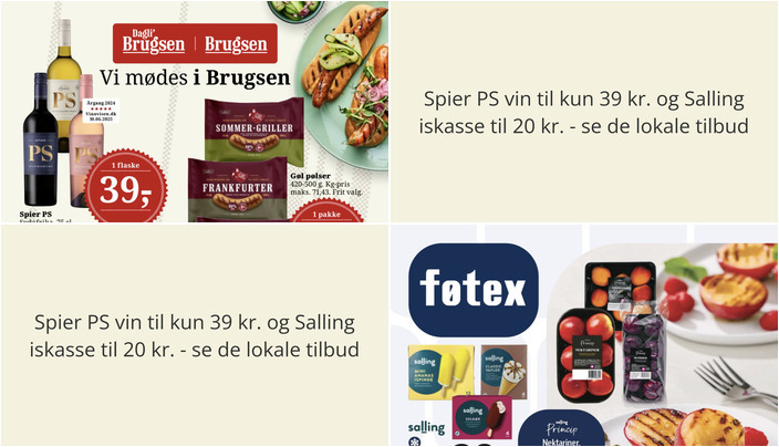 Spier PS vin til kun 39 kr. og Salling iskasse til 20 kr. - se de lokale tilbud