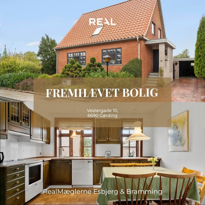 RealMæglerne Esbjerg og Bramming fremhæver villa i Gørding til salg