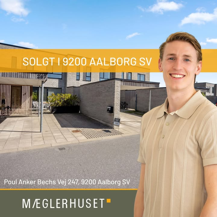 Mæglerhuset Aalborg melder bolig solgt på Poul Anker Bechs Vej