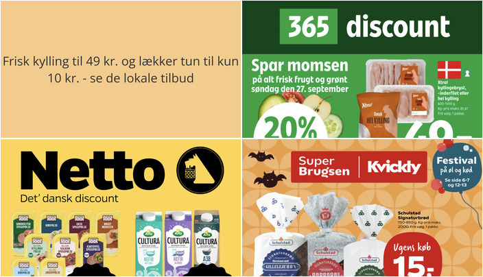 Frisk kylling til 49 kr. og lækker tun til kun 10 kr. - se de lokale tilbud