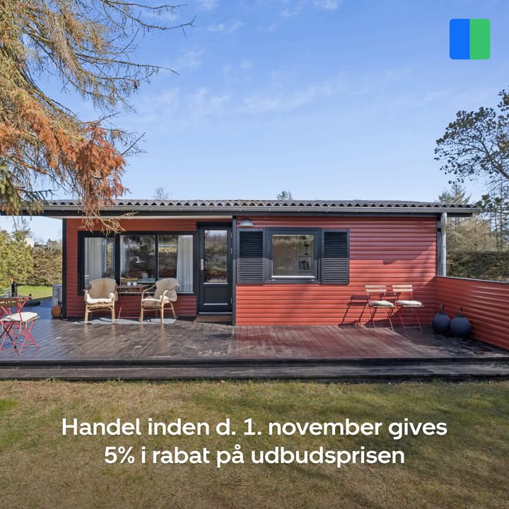 Nybolig Hadsund tilbyder 5% rabat på udbudsprisen ved handel inden 1. november