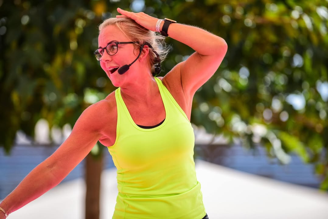 Sjov step-time med Helle Rye Arndal hos LeneS den 3. maj