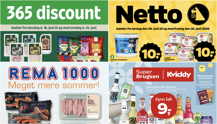 Fristende tilbud på frokostfavoritter til 9 kr. og grillpølser til 20 kr.