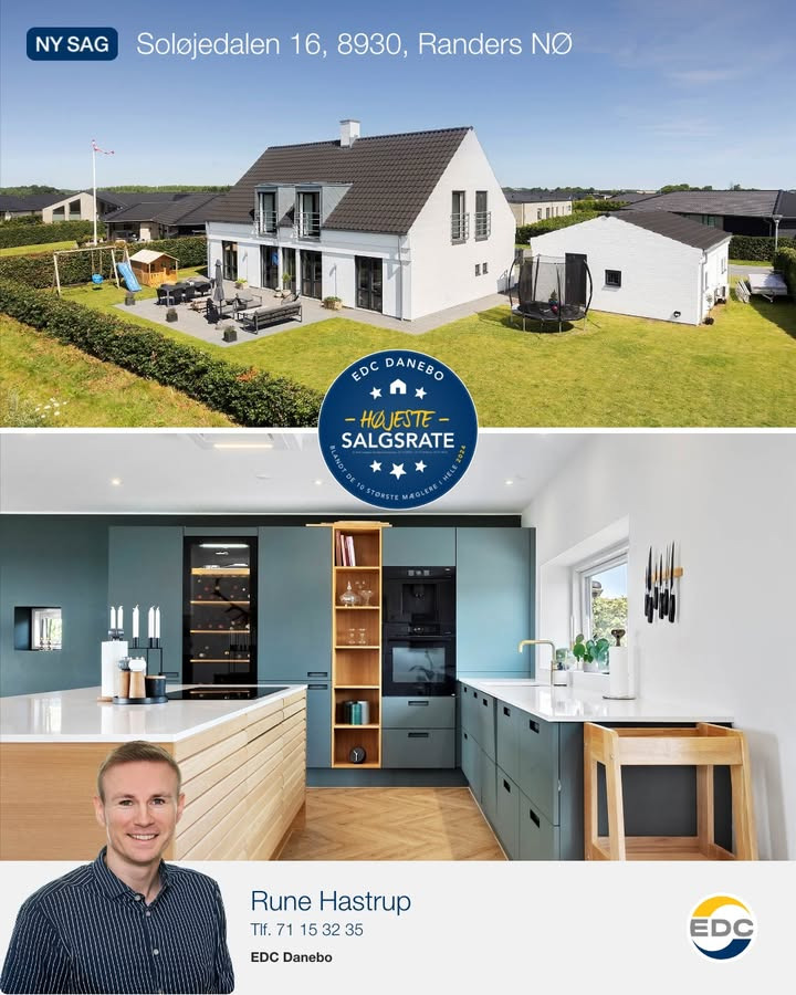 EDC DANEBO præsenterer udsigtsvilla med dobbelt garage i børnevenligt kvarter