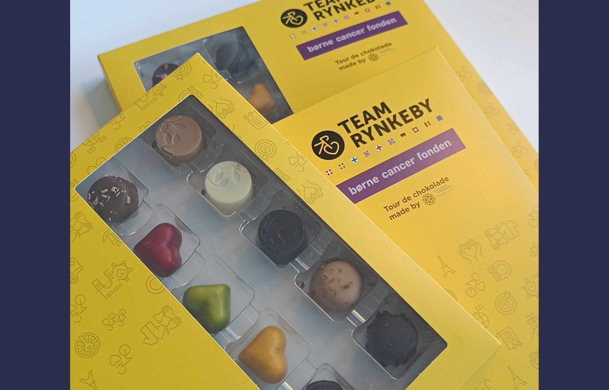 Midtsjællands Autolakering støtter Team Rynkeby med chokolade-giveaway