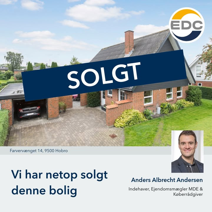 EDC Søren Jensen sælger til prisen på 2 måneder - lignende boliger søges