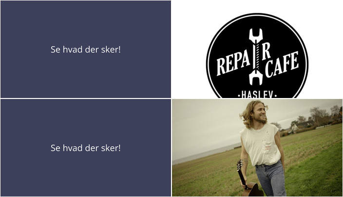 Oplev bæredygtige reparationer og livemusik i Haslev i den kommende uge