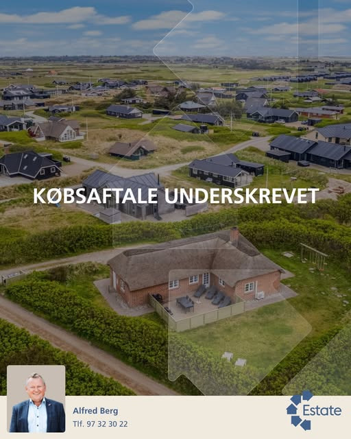 Estate Vestjylland melder om underskrevet købsaftale på Hafavej 20