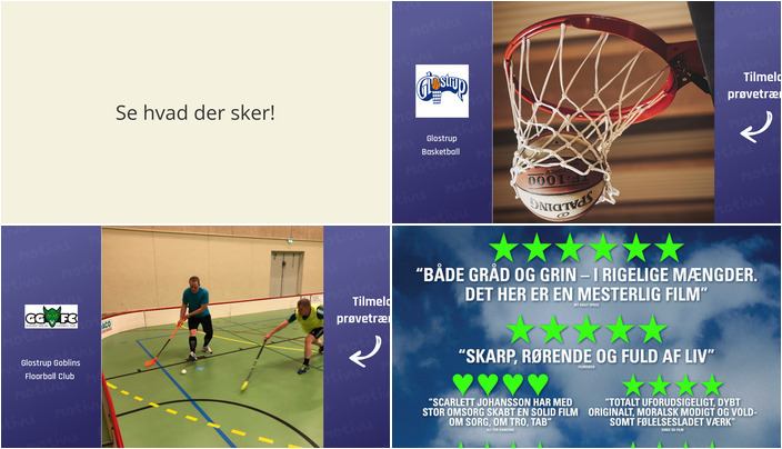 Basketball, Floorball og Biografoplevelser i Glostrup - Se hvad der sker den kommende uge