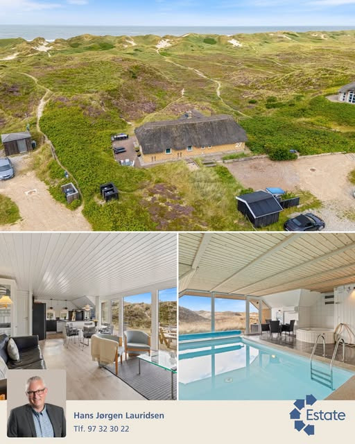 Estate Vestjylland præsenterer velholdt pool-sommerhus ved Vesterhavet