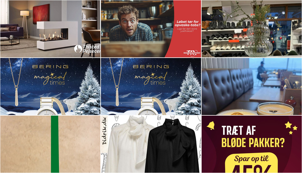 Nyt fra DIDRIK, Skrannies Skilte & Reklame ApS, ELINS BUTIK og 10 andre