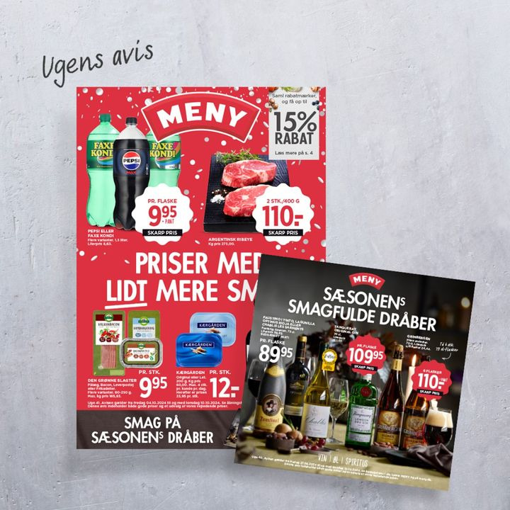 Tag et kig i MENY Hjertings nye ugeavis: Smagfulde opskrifter og gode tilbud til efteråret