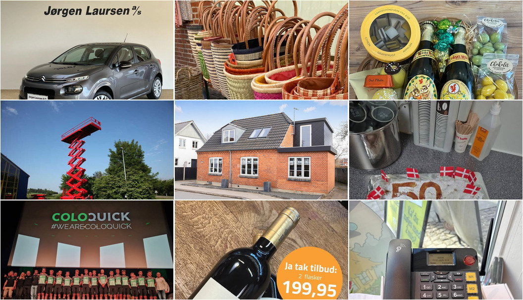 Nyt fra Pedersborg Vin, Jørgen Laursen A/S, Skive Kloak & Miljøservice  og 8 andre