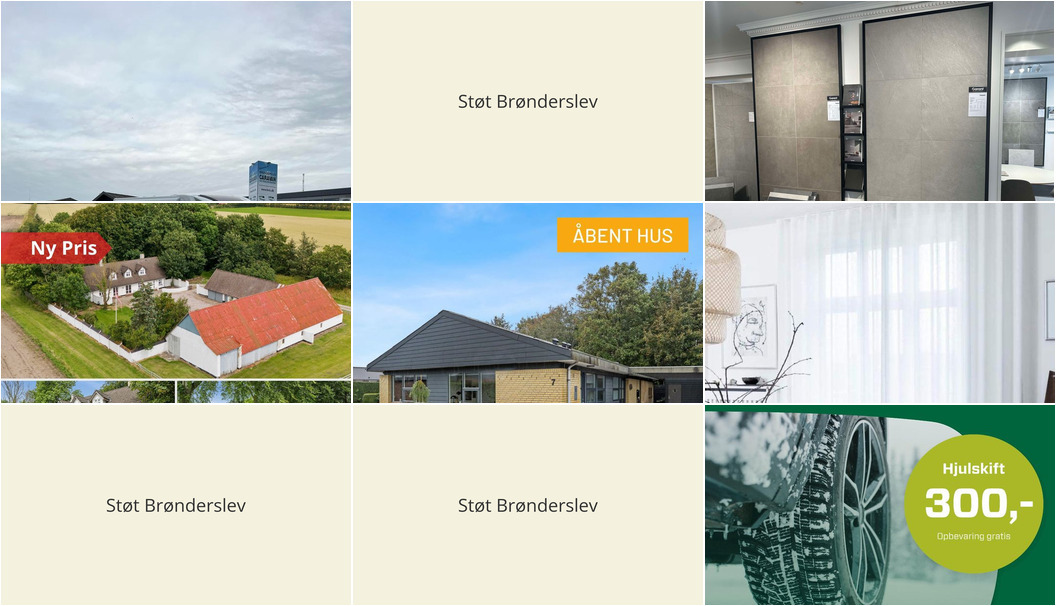 Nyt fra Mæglerhuset Brønderslev, WESTERGAARD BOLIG, Garant Brønderslev og 3 andre