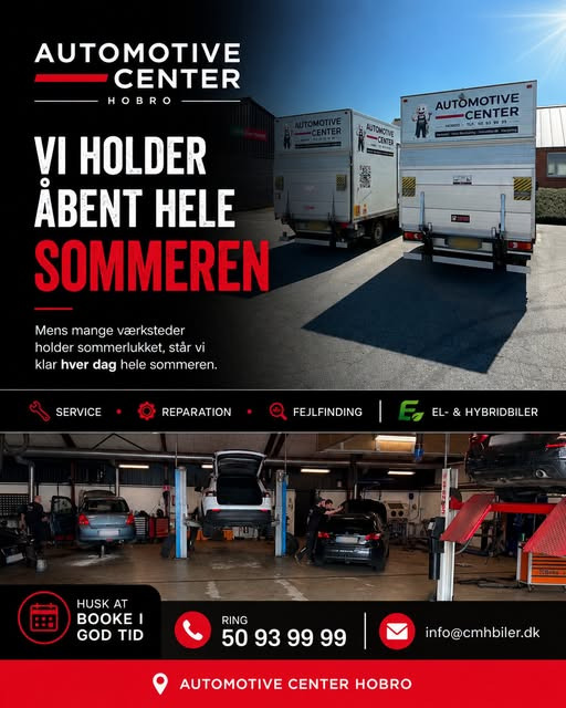 Oscar Biludlejning Hobro: Automotive Center Hobro holder åbent hele sommeren